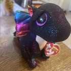 Ty Beanie Boos Anora Dragon Black Sparkle Plush W  Rainbow Wings 8-28-2018  Lnwt