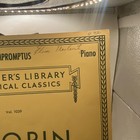 Vintage G Schirmer Chopin Impromptus For The Piano 1039 Piano Sheet Music Usa