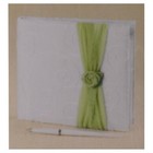 Wilton Elastic Color Bands With Fabric Rosette Wedding Party Decoration Green