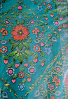 Vintage Graceline Collection Gift Wrap Wrapping Paper Teal Nos Christmas 2 Sheet