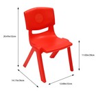 Stackable 6 Pcs School Chairs Kids Plastic Stack Chairs Toddler Chair Multicolor