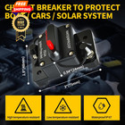 Bolipoeq 150amp Circuit Breaker Dc 12v-48v For Marine Boat Trolling Black 