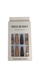 Nude brown Lv Press On Nails 