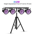 4pcs 18 Leds 270w Par Stage Light W  Tripod Stand Rgbw Wash Light Party Ktv Dmx
