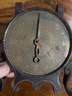 Vtg Antique Turnbull s Family Cast Iron Spring Scale  Brass Face  Missing Parts