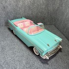 Vintage Barbie 1957 Chevy Bel Air Convertible Car  1988 - Baby Blue   Pink - Rare