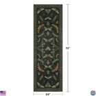 Washable Insect 2x6 Runner Rug For Hallway- Stain Resistant Kitchen Runners 