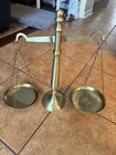 Brass Balance Scale With Two Hanging Pans