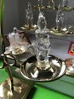 Vintage Candlestick Christmas Ornaments Gold Base Clear Top Set Of 9 By Darice