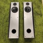 Set Of 2 Polk Audio M20 Two Way Floorstanding Speakers Tested Working Black 150w
