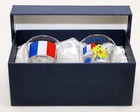 France Souvenir Boxed Shot Glass Set  set Of 2 