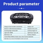 Led Moving Head Beam Stage Light Rgbw Spider Laser Disco Dj Party Lighting Dmx