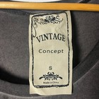 Vintage Concept Scoop Neck Dress Gray Small