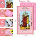 Pink Tarot Cards Deck Set For Beginners With Meanings On Them-tarot Card With   