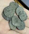 1400s Blanca Silver Billon Spanish Colonial Old 1 Coin Medieval Era Lion Castle