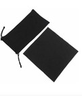 6 Black Microfiber Pouch Bag Case Sunglasses Eyeglasses Glasses Soft Cleaning