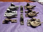 5 Antique Victorian Window Sash Latch Locks   Catches Steel   Brass