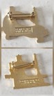 Clotilde Vintage Sewing Machine Enamel Pin Set 3pc Floral 20 Years Gold Tone