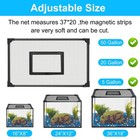 Simpliplex Magnetic Aquarium Cover 11 8ft 5-50 Gallon Fish Tank Lid Black
