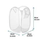 Collapsible Pop Up Laundry Bag Foldable Hamper Large Mesh Clothes Basket