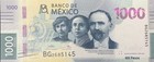 Mexico 1000 Pesos 2019-2023 P 137 Random Year Unc
