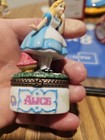 Phb Porcelain Hinged Trinket Box Alice In Wonderland