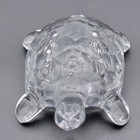 Northwood 6 Hole Clear Glass Turtle Flower Frog 4 