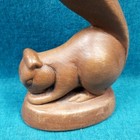 Vtg Frankoma Willard Stone  105 Squirrel Pottery Figurine 6  Brown Rare