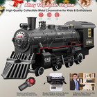 Electric Train Sets Remote Control For Kids Metal Alloy Christmas Train Toys Ste