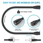 19  Flexible Gooseneck Microphone Stand Heavy Duty Arm 5 8  Thread