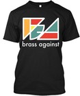 New Popular  Brass Against American Cover Music Graphic Retro Logo T-shirt S-4xl