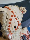 Set Of 2 Vintage Rare Handmade Chenille Teddy Bear Plushes Button Eyes 22 Inches