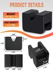 4 Pcs Jack Stand Pads  2-3 Ton Pinch Weld Adapter For Floor Jacks Black