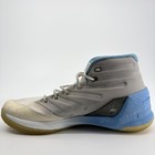 Under Armour Curry 3 Mens Size 11 White Blue Athletic Basketball Shoes Sneakers