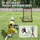 Lacrosse Rebounder For Backyard  5x7 Ft Volleyball Bounce Back Net  Pitchback