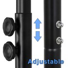 Adjustable Basketball Goal Hoop Backboard Rim Kids Portable Outdoor System