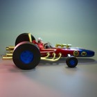 Unpainted Wacky Races Turbo Terrific Coupe 3d Printed Model Kit Uw