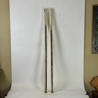 Pair Of Antique Architectural Salvage Cylindrical Fluted   Painted Wood Columns