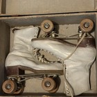 Betty Lytle Hyde Vintage Roller Skates Chicago No 2 Wood Wheels W Case Size 7