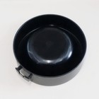 Black Plastic Round Bowl Stand  Replacement For Petlibro Granary Series Feeder