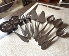 Waterford Lismore Serving Set Of 9  Spoons Forks Pie Servers Ladels Sugar Spoon