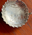 Antique Dutch Silver Spoon Tea Caddy Sk  800 Hallmarked  W  Bathing Scenic Bowl