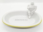 Bibendum Ashtray Michelin Vintage White Ceramic Soap Dish W box Unused