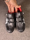 Peloton Cycling Shoes Mens 40 Black Red Indoor Spin Bike Road Clipless Cleats