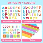 Joycat Wooden Magnetic Letters And Numbers  Large Size Alphabet Abc 123 Fridge M
