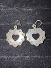 Sterling Silver Cluster Dangle Earrings 925 Southwest Turquoise   