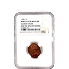 Top Pop1 0 1998 Lincoln Cent 1c Double Struck 50  Off Center Mint Error Ms64 Ngc