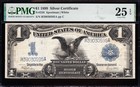 Very Nice Bold   Crisp Vf  1899  1  black Eagle  Silver Cert   Pmg 25 Epq  30595