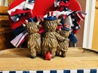               new Americana Themed Highland Cow Decorative Figure