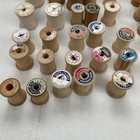 Vintage Wood Thread Spools- No Thread On Spools  Lot Of 50